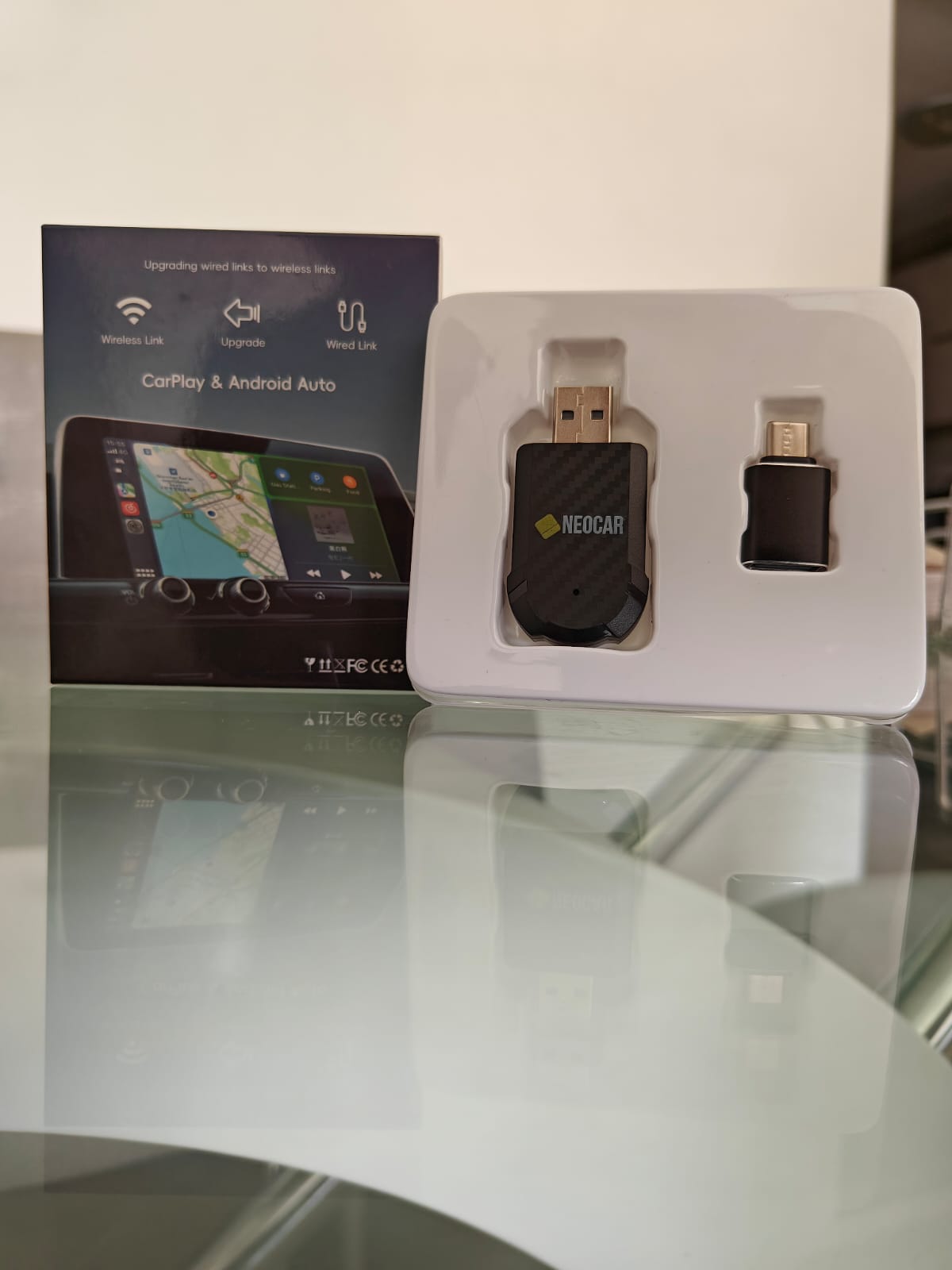 CarPlay Inalambrico Para Carro Android & Apple Bluetooth